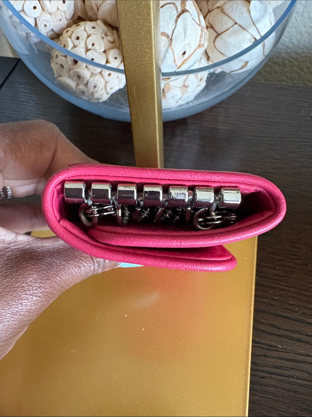 Givenchy Pink Leather Key & Card Holder - Picture 2 of 13